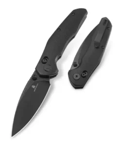 BESTECH 14C28N BLACK TITANIZED STONE WASHED G10 BLACK HANDLE - BMK02N
