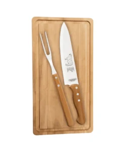 TRAMONTINA BRAAI SET 3PC WITH BOARD - 22399/076 (BLISTER PACKAGING)