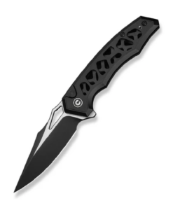 Civivi Anaaki Flipper & Button Lock Knife Black Aluminum Handle C24039-1