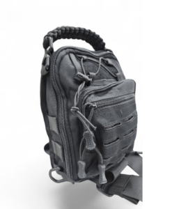 Ballistic Tactical Sling Bag Black – Compact Crossbody Shoulder Pack FAS9-20B