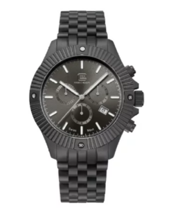 Glock Watch With Gunmetal Grey Grey Strap And Black Bezel GW-38-1-22