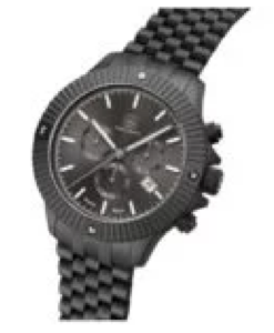Glock Watch With Gunmetal Grey Grey Strap And Black Bezel GW-38-1-22