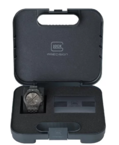 Glock Watch With Gunmetal Grey Grey Strap And Black Bezel GW-38-1-22