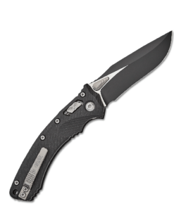 MICROTECH AMPHIBIAN RAM-LOK BLACK STD G-10 BLACK - 137RL-1FLGTBK