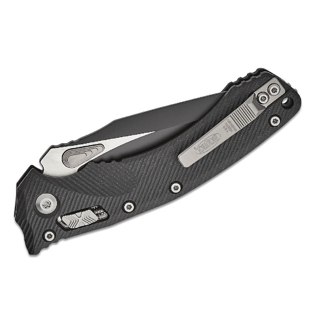 ram-lok-2.png MICROTECH AMPHIBIAN RAM-LOK BLACK STD G-10 BLACK - 137RL-1FLGTBK