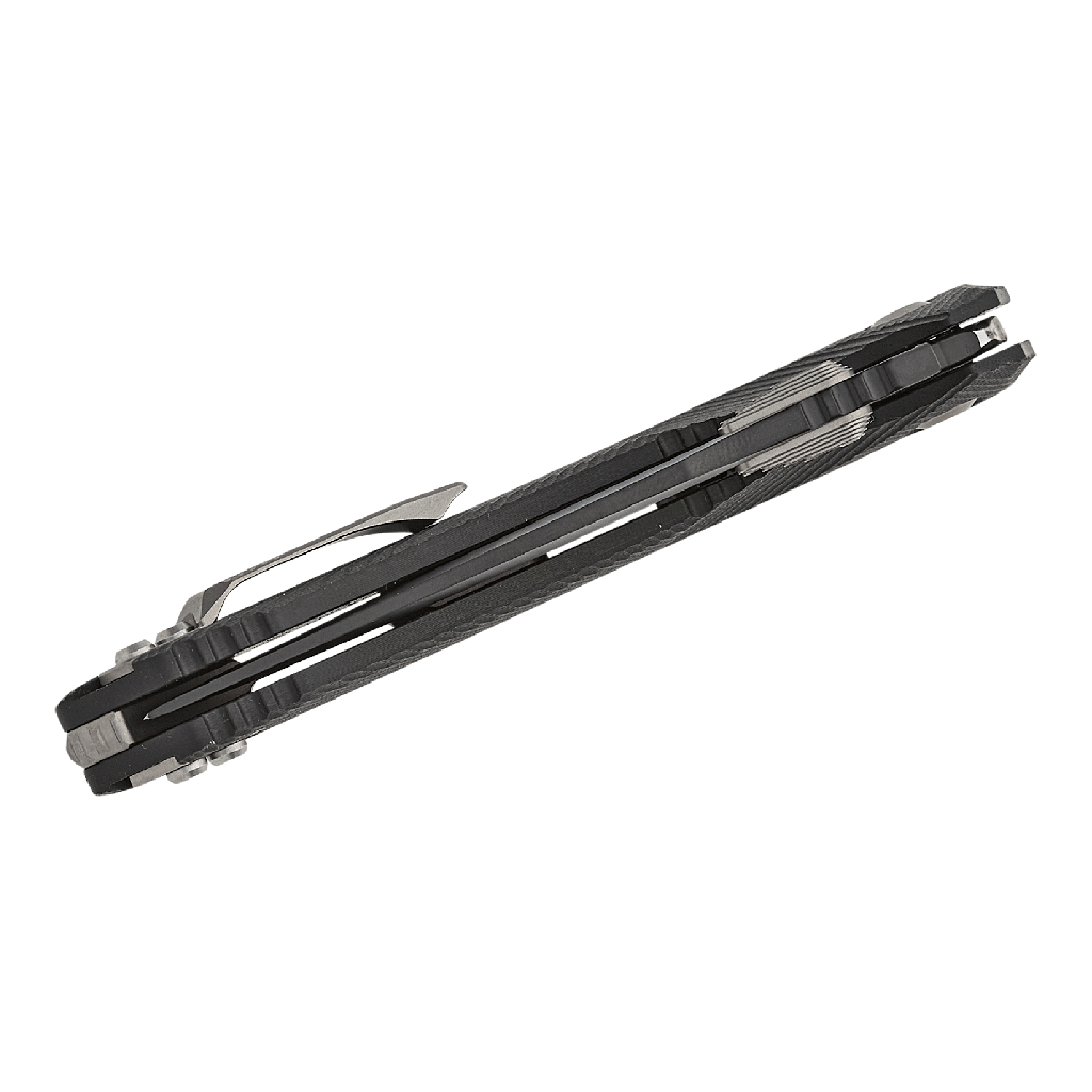 ram-lok-4.png MICROTECH AMPHIBIAN RAM-LOK BLACK STD G-10 BLACK - 137RL-1FLGTBK