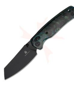 Bestechman Cicada’s Wing BMK06R– Black Blade & Teal Resin Handle Folding Knife