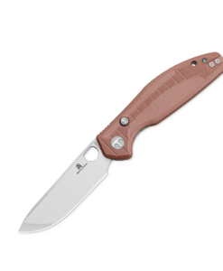 Bestechman Angry Owl BMK12D-1–D2 Blade & Brown G10 Handle Folding Knife