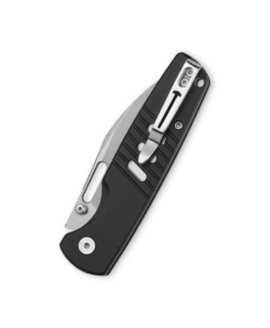 Bestechman Vector BMK15A– D2 Stonewash Blade & Black Aluminum Handle Folding Knife