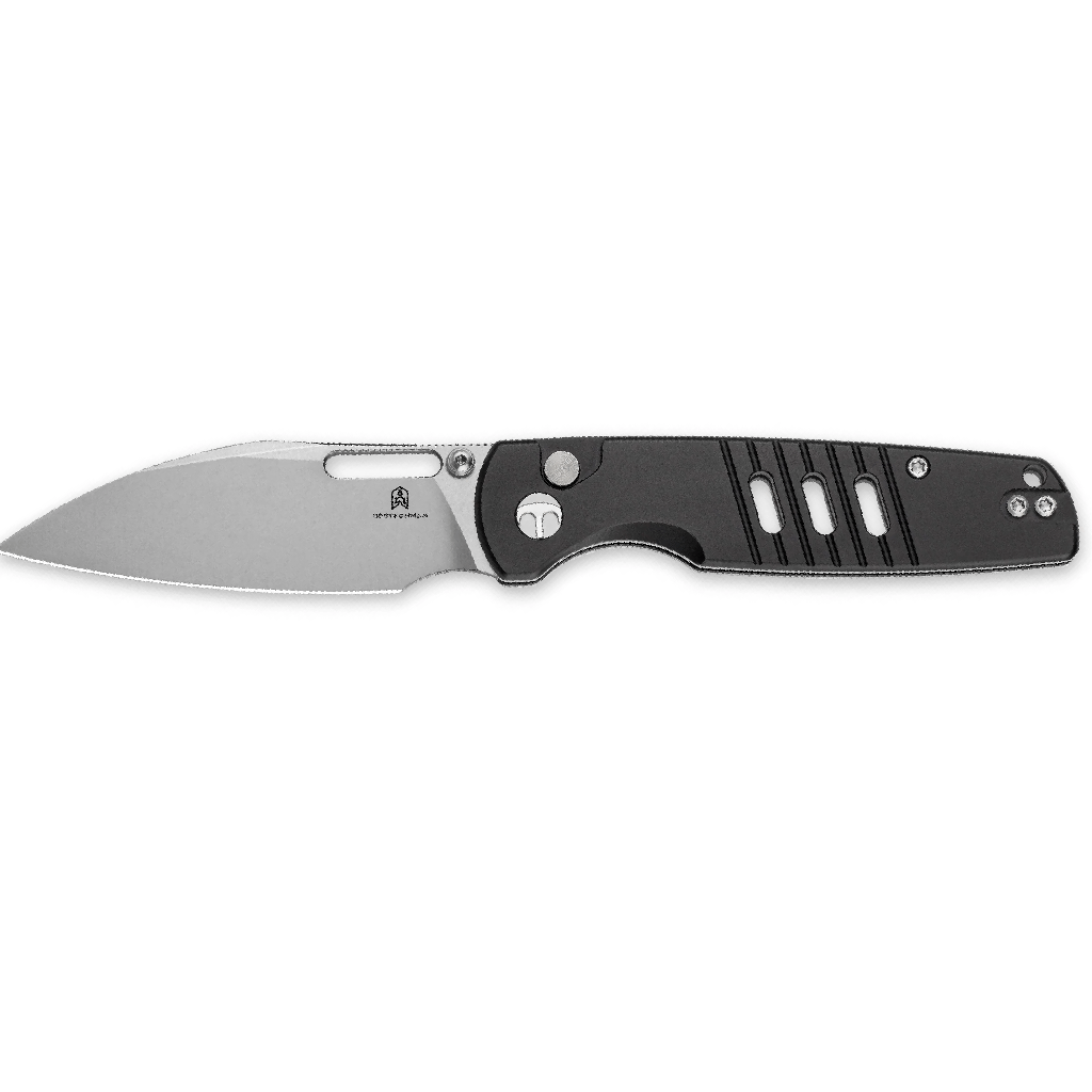 BMK15A-4.png Bestechman Vector BMK15A– D2 Stonewash Blade & Black Aluminum Handle Folding Knife