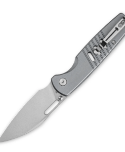 Bestechman Vector BMK15B– D2 Stonewash Blade & Grey Aluminum Handle Folding Knife