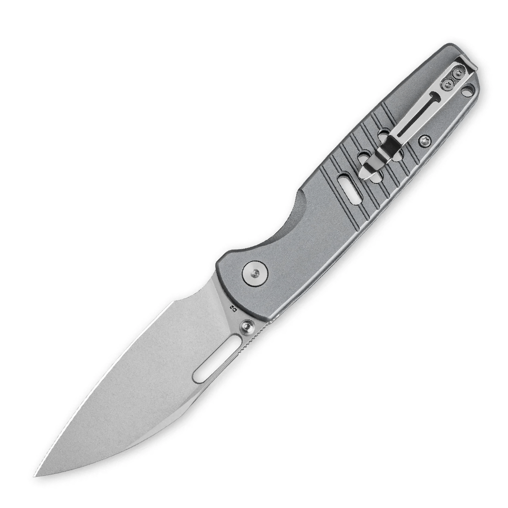 BMK15B-1.png Bestechman Vector BMK15B– D2 Stonewash Blade & Grey Aluminum Handle Folding Knife