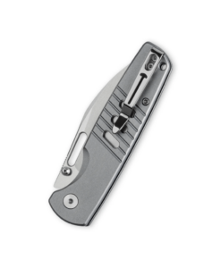 Bestechman Vector BMK15B– D2 Stonewash Blade & Grey Aluminum Handle Folding Knife