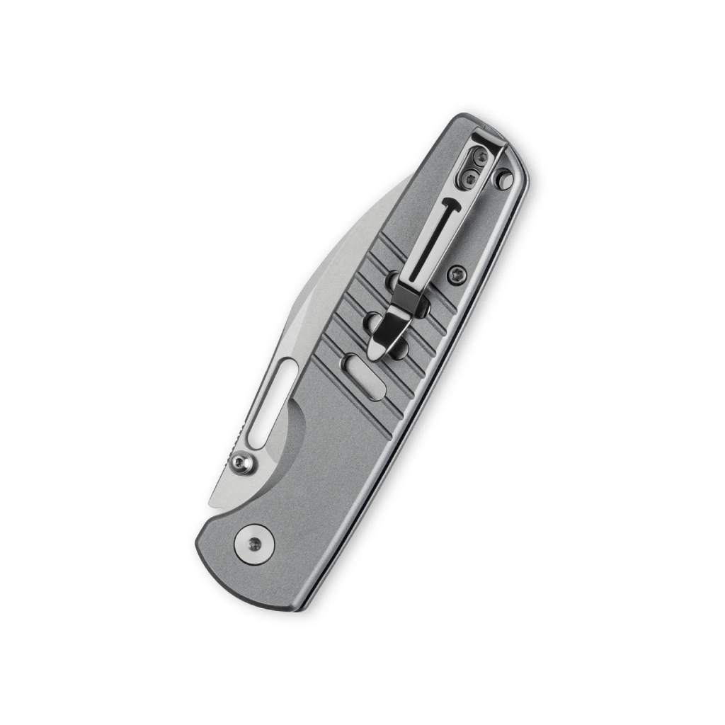 BMK15B-2.png Bestechman Vector BMK15B– D2 Stonewash Blade & Grey Aluminum Handle Folding Knife