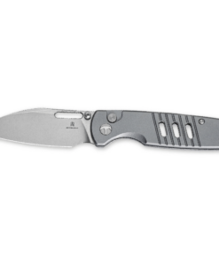 Bestechman Vector BMK15B– D2 Stonewash Blade & Grey Aluminum Handle Folding Knife