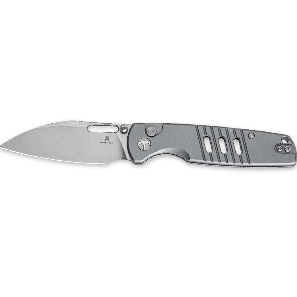 BMK15B-3.png Bestechman Vector BMK15B– D2 Stonewash Blade & Grey Aluminum Handle Folding Knife