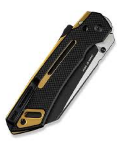 CIVIVI Buster FG Black Coarse Thumb Stud & Superlock Knife G10 Handle (4.2" Nitro-V Blade) C24052-1