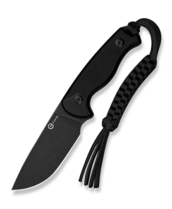 Civivi Timberbark Fixed Blade Knife C23094-1 – Black G10 Handle