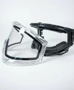 JT Qls Ice Clear Paintball Goggle Frame w/ Clear Lens & Strap – Quick Change Lens System