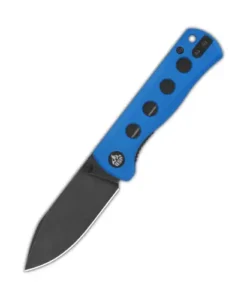 QSP  Canary folder Liner lock, 14C28N black stonewashed, Blue G10 - QS150-I2