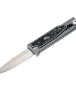 Reate Titanium bead blast Stonewashed-Double edge Burl linen (black&green) micarta - EXO-M