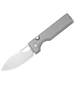 Kizer Little Ringbo V3708A1 Grey Folding Knife – Gentleman’s Button Liner Lock