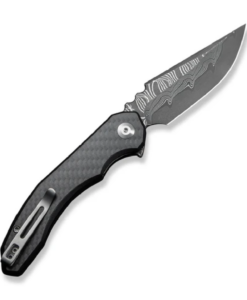 Civivi Bluetick Flipper Knife Carbon Fiber Overlay On Black G10 Handle C23050-DS2