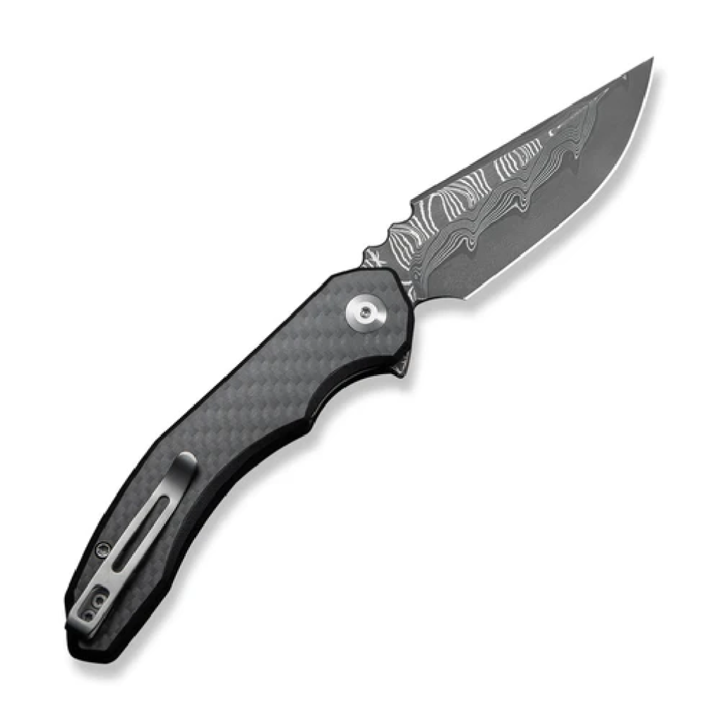 c23050-ds2-1.png Civivi Bluetick Flipper Knife Carbon Fiber Overlay On Black G10 Handle C23050-DS2
