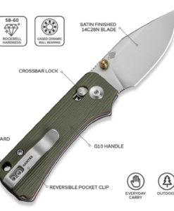 Civivi Baby Banter 2 TG Thumb Stud & Crossbar Lock Knife G10 Handle-C24074-1