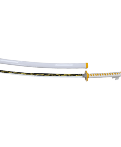 Plastic Training Sword White & Yellow – Fas3-12 Durable Practice Sword for Safe Training