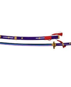 Plastic Training Sword Purple & Red with Yellow Flower – Fas3-17 Practice Sword for Safe Training