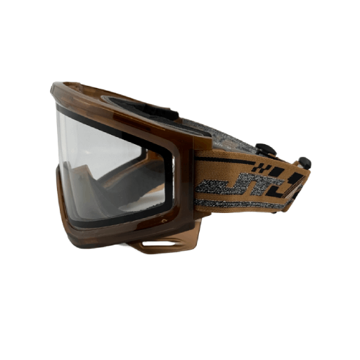 ice-brown.png JT Qls Ice Brown Paintball Goggle Frame w/ Clear Lens & Strap – Quick Change Lens System