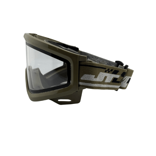 qls-olive-3.png JT Qls Olive Paintball Goggle Frame w/ Clear Lens & Strap – Quick Change Lens System