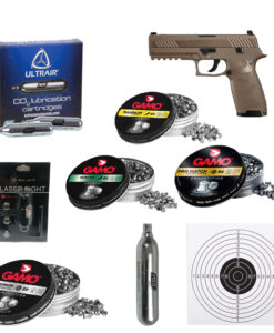 SIG SAUER P320 FDE 4.5MM PELLET PISTOL - COMBO