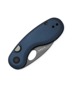 Kizer Microbe V2742A1 – Blue Aluminum Handle, Button Liner Lock
