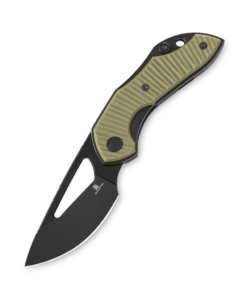 Bestechman Triassic BMK17D–Black PVD Blade & OD Green G10 Handle Folding Knife