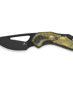 Bestechman Triassic BMK17F –Black PVD Blade & Amber Ultem Handle Folding Knife