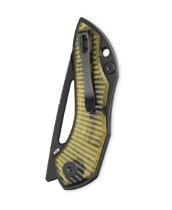 Bestechman Triassic BMK17F –Black PVD Blade & Amber Ultem Handle Folding Knife