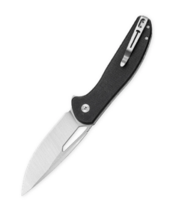 Bestechman Whalefin BMK18A–D2 Blade with Black G10 Handle Folding Knife
