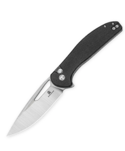 Bestechman Whalefin BMK18A–D2 Blade with Black G10 Handle Folding Knife