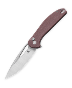 Bestechman Whalefin BMK18C–D2 Blade with Brown G10 Handle Folding Knife