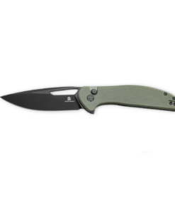 Bestechman Whalefin BMK18D–Black PVD D2 Blade & OD Green G10 Handle Folding Knife