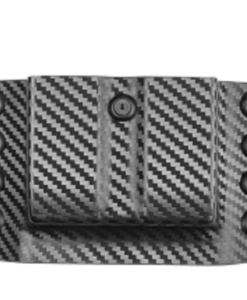 R&F Holster RF-KMD21CF 9mm Double Stack Magazine OWB Carrier – Carbon Fiber Right Hand Black