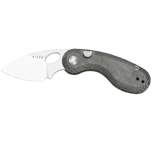 V2742A2-4.png Kizer Microbe V2742A2 Button Liner Lock Folding Knife