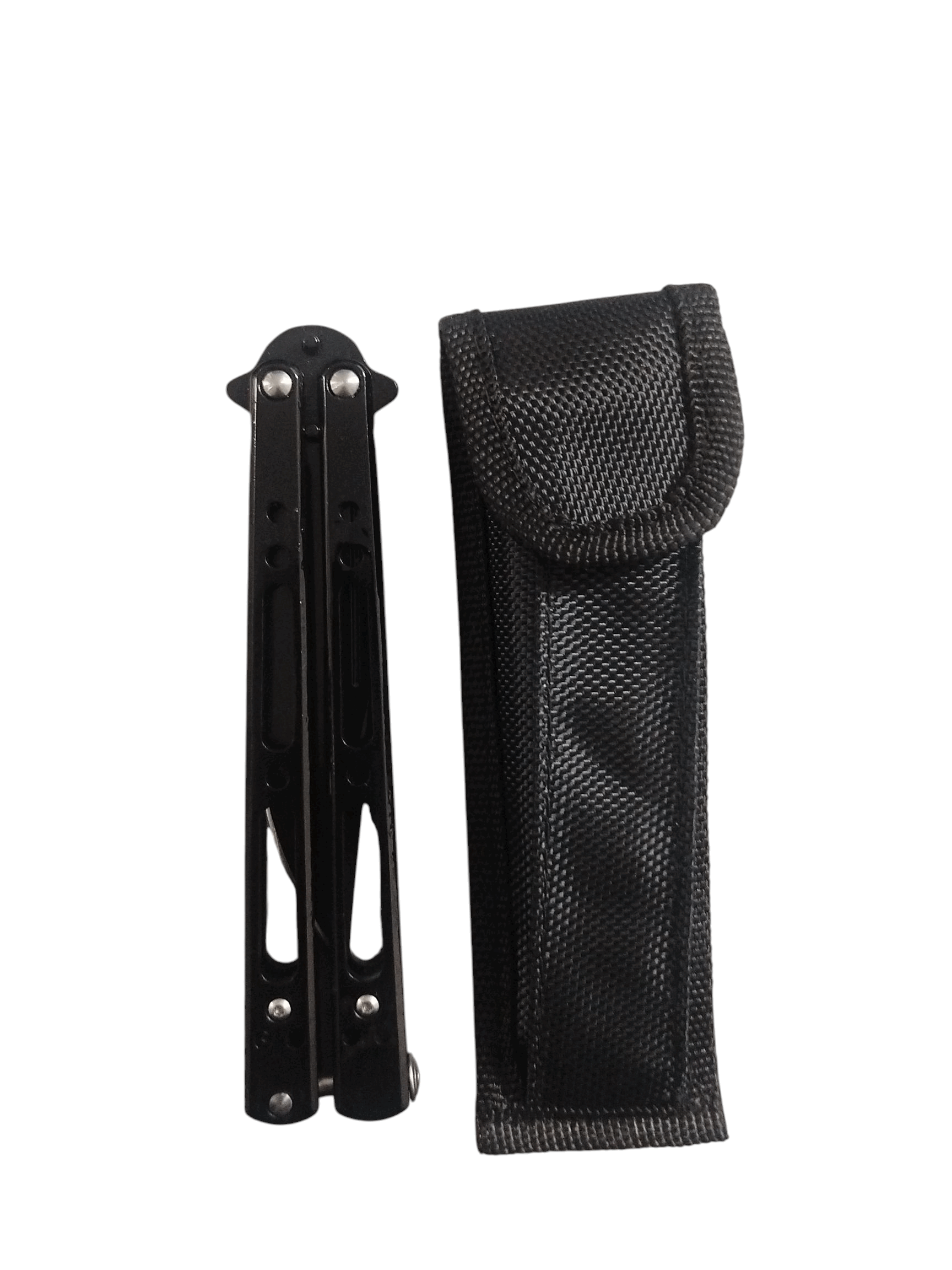 fas6-3-002.png FAS6-3 Butterfly Knife Black With Pouch