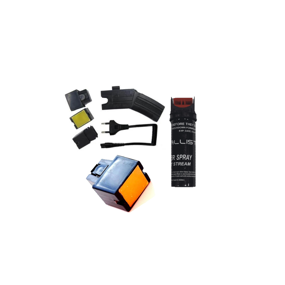 10.jpg Shoot Out Stun Gun With Keychain Pepper Spray Combo