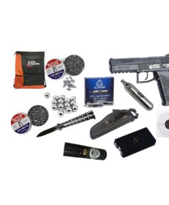 ASG P-09 4.5mm Pellet Pistol Black Combo (17537)