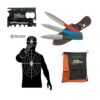 3-pcs Carbon Steel Throwing Knives With Sheath #3411 Combo