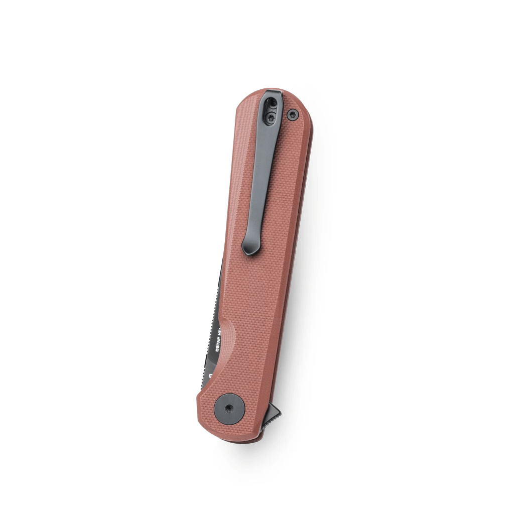 BMK13G-2.png Bestechman Flick BMK13G – Black PVD D2 Blade & Brown G10 Handle Flipper Knife