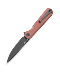 Bestechman Flick BMK13G – Black PVD D2 Blade & Brown G10 Handle Flipper Knife